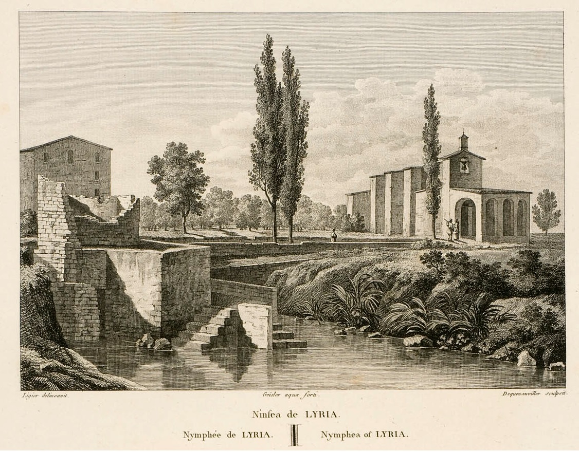 Lámina de Laborde Templo de las Ninfas - Llíria
